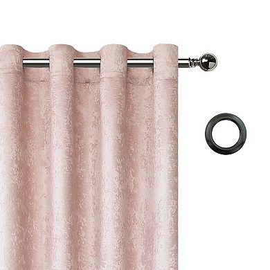 Kate Aurora Modern Art Contemporary 2 Pack Light Filtering Grommet Top Curtains