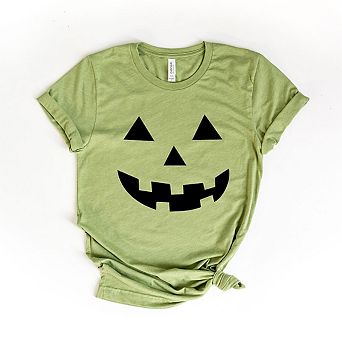 Pumpkin Face Short Sleeve Graphic Tee