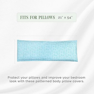 Elegant Comfort Luxury Soft Wave Pattern 1-piece Body Pillowcase
