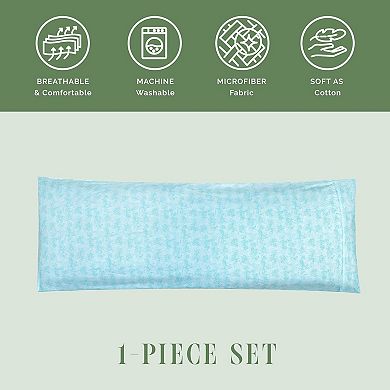 Elegant Comfort Luxury Soft Wave Pattern 1-piece Body Pillowcase