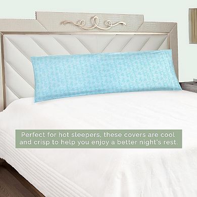 Elegant Comfort Luxury Soft Wave Pattern 1-piece Body Pillowcase
