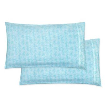 Elegant Comfort Luxury Soft Set Of 2 Wave Printed Pattern Pillowcases