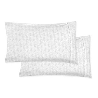 Elegant Comfort Luxury Soft Set Of 2 Wave Printed Pattern Pillowcases