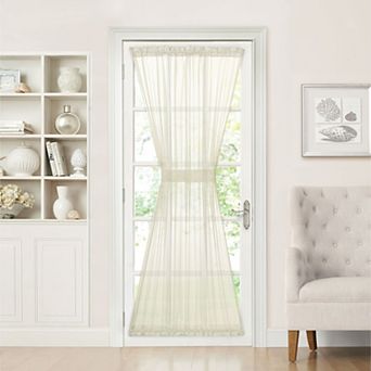 Goodgram Sheer Elegance Voile Door Panel, 60 By 72-inch, Beige