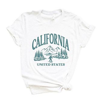 California Forest Scene Short Sleeve Graphic Tee