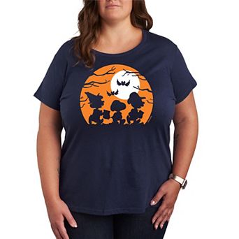 Plus Size Peanuts Trick Or Treat Graphic Tee