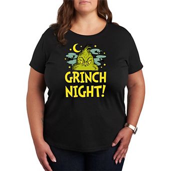 Plus Size Dr. Seuss Grinch Night Halloween Graphic Tee