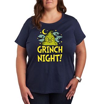 Plus Size Dr. Seuss Grinch Night Halloween Graphic Tee
