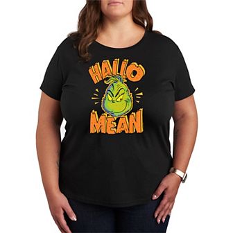 Plus Size Dr. Seuss Grinch HalloMean Graphic Tee
