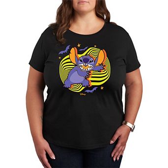 Disney's Lilo & Stitch Plus Size Bats and Stars Hallloween Graphic Tee