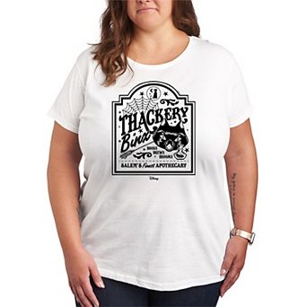 Disney's Hocus Pocus Binx Plus Size Business Sign Graphic Tee