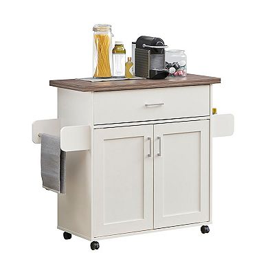 Techni Home Deluxe Mobile Kitchen Island Cart