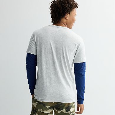 Men's Peanuts Snoopy Raglan Sleeve Top