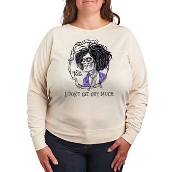 Disney's Hocus Pocus Plus Size Don't Get Out Much French Terry Long Sleeve Tee