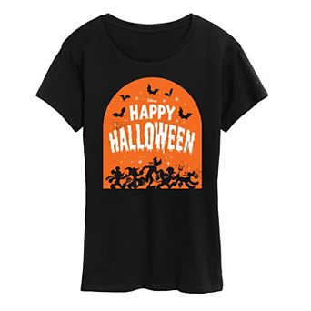 Disney's Mickey Mouse & Friends Women's Happy Halloween Graphic Tee