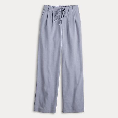 Juniors' SO® Curvy Fit Tie-Front Trousers