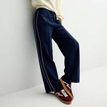 Juniors' SO® Contrast Piping Pull-On Trousers