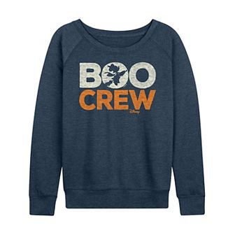 Disney's Minnie Mouse Women's Boo Crew French Terry Long Sleeve Tee