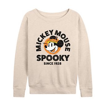 Disney's Mickey Mouse Women's Spooky Since 1928 French Terry Long Sleeve Tee