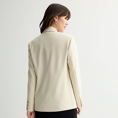 Juniors' SO® Oversized 2 Button Blazer
