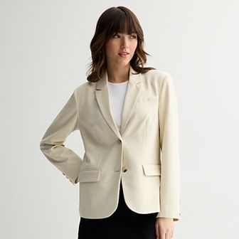Juniors' SO® Oversized 2 Button Blazer