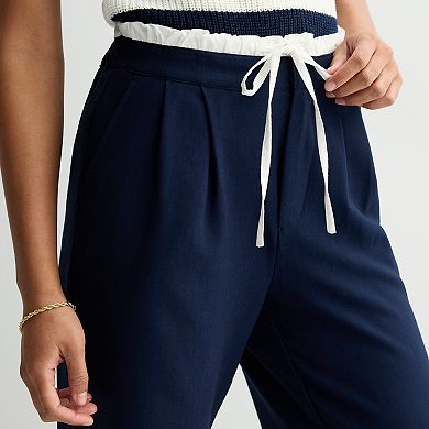 Juniors' SO® Boxer Waist Pants