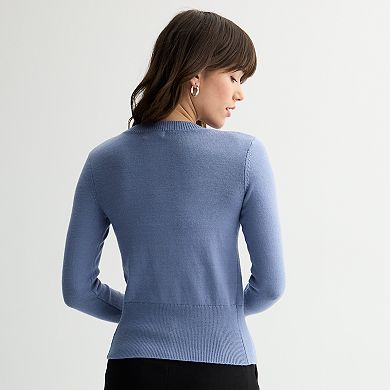 Juniors' SO® Cardigan and Tube Top Sweater Set