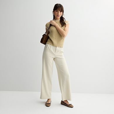 Juniors' SO® Noxy Mock Neck Sleeveless Sweater