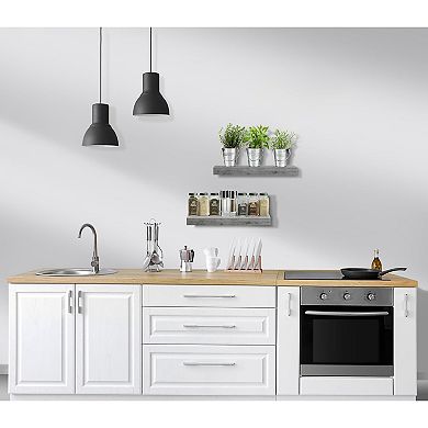 Sorbus 2-pack Rectangle Floating Shelves