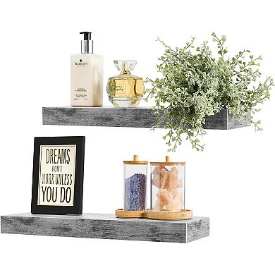 Sorbus 2-pack Rectangle Floating Shelves
