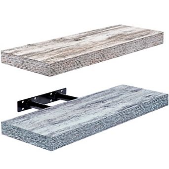 Sorbus 2-pack Rectangle Floating Shelves