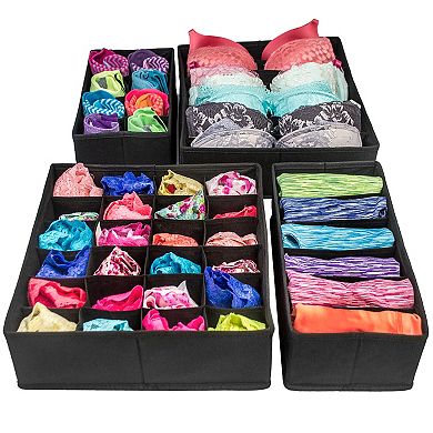Sorbus Foldable Drawer Dividers 4-piece Set