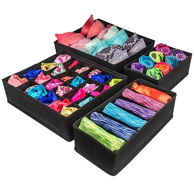 Sorbus Foldable Drawer Dividers 4-piece Set