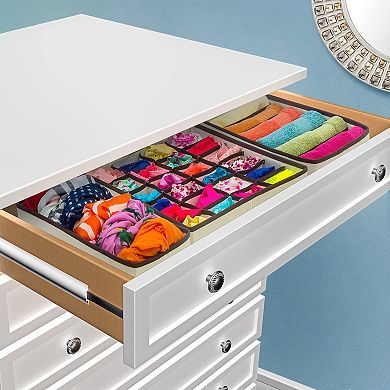 Sorbus Foldable Drawer Dividers 4-piece Set