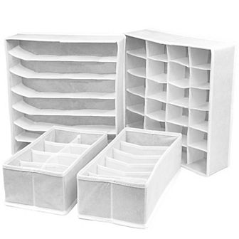 Sorbus Foldable Drawer Dividers 4 pc Set