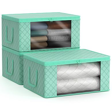 Sorbus 3-pack Foldable Storage Bag Organizers