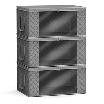 Sorbus 3-pack Foldable Storage Bag Organizers