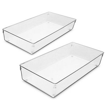 Sorbus Clear Drawer Organizer 2 pc Set