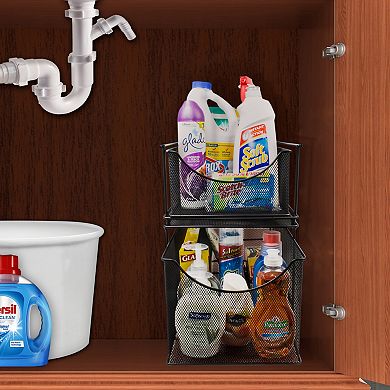 Sorbus Metal Mesh Cabinet Organizer