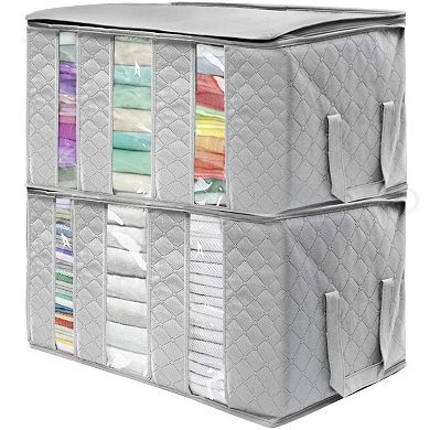 Sorbus 2-pack Foldable Storage Bag Organizers