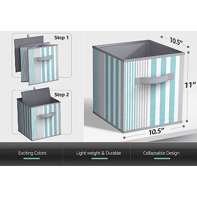 Sorbus 6-pack Foldable Fabric Storage Cube Bins