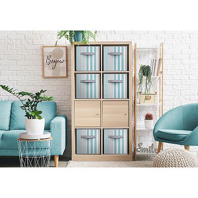 Sorbus 6-pack Foldable Fabric Storage Cube Bins