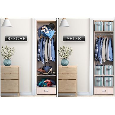 Sorbus 6-pack Foldable Fabric Storage Cube Bins