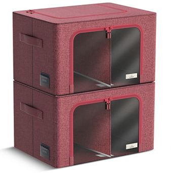 Sorbus 2-pack Large Foldable Storage Box