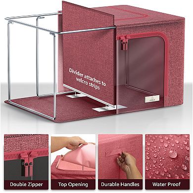 Sorbus 2-pack Large Foldable Storage Box