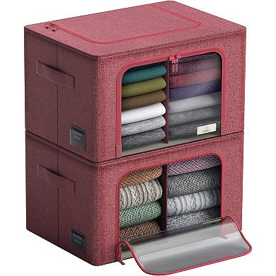 Sorbus 2-pack Large Foldable Storage Box