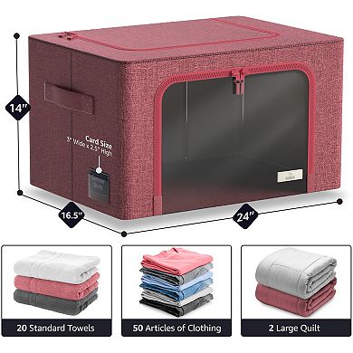 Sorbus 2-pack Large Foldable Storage Box