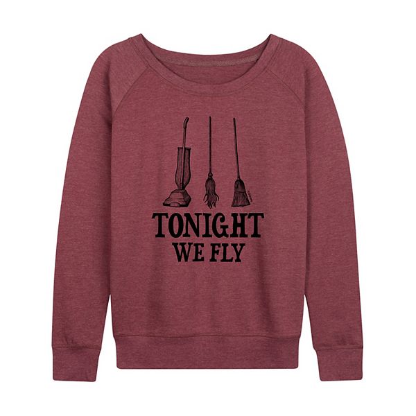 Disney's Hocus Pocus Women's Tonight We Fly Lightweight French Terry  Sweatshirt