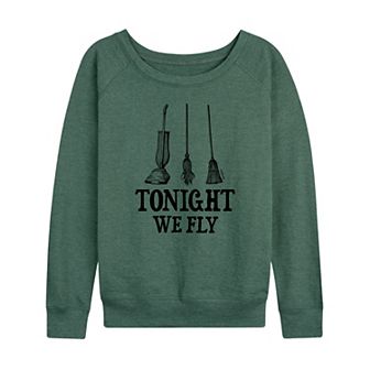 Disney's Hocus Pocus Women's Tonight We Fly French Terry Long Sleeve Tee