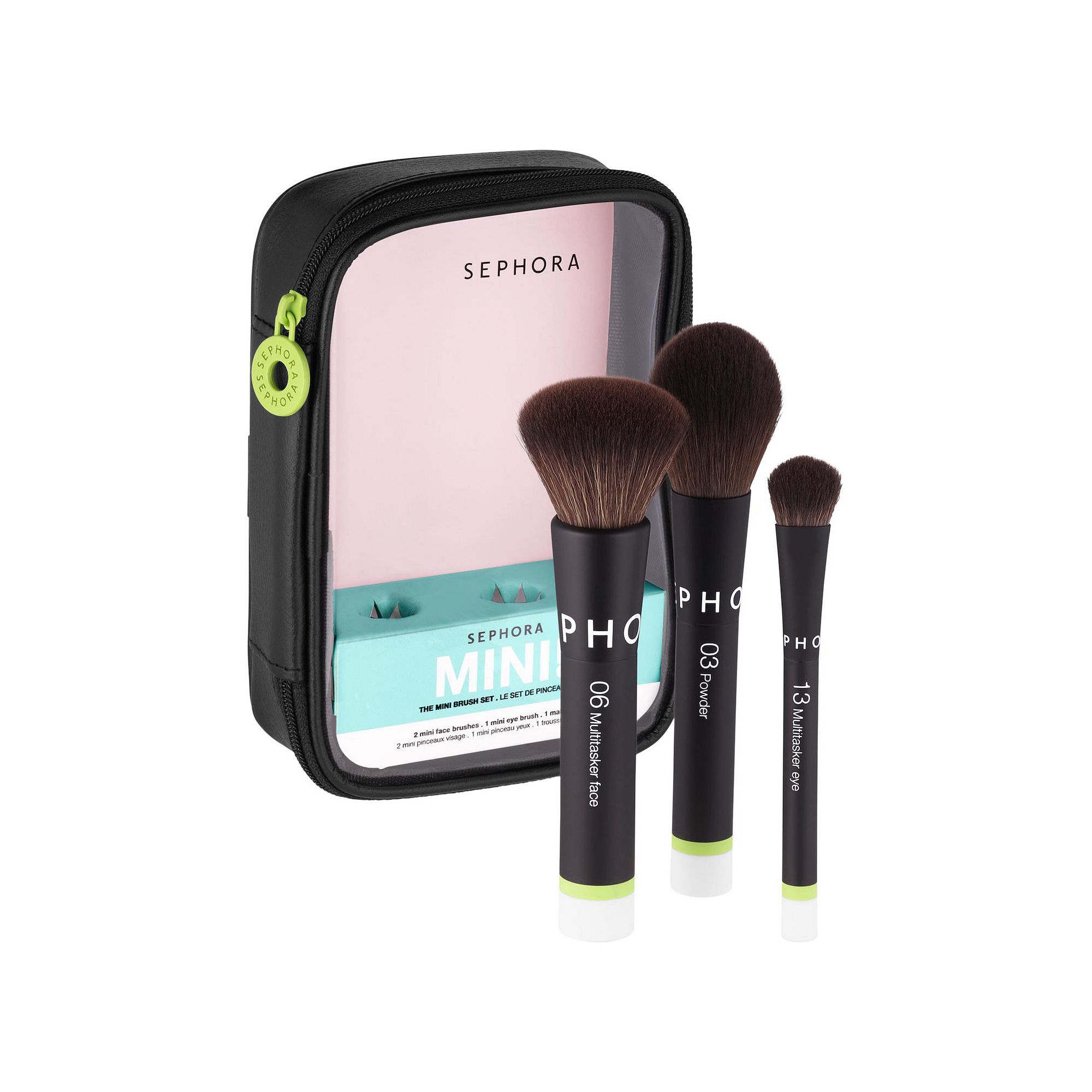 SEPHORA COLLECTION Mini Face and Eye Brush Set, None